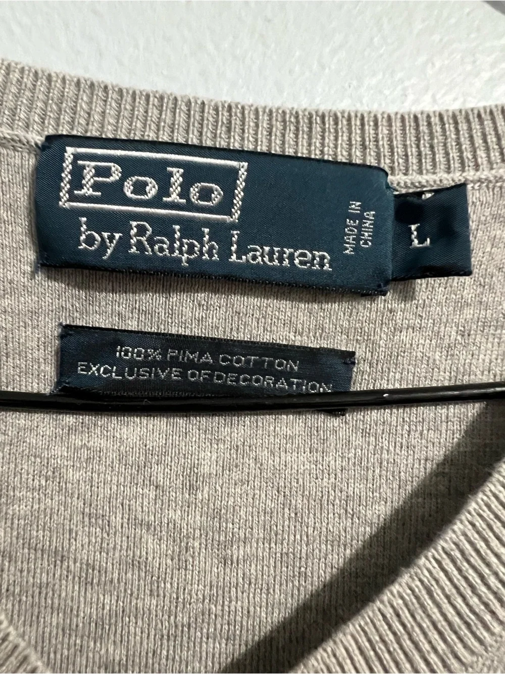 Polo by Ralph Lauren Mens Pima Cotton Sweater Vest